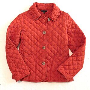 Banana Republic orange jacket Small quilted barn coat
